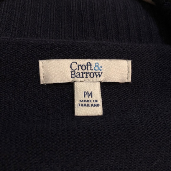 croft & barrow Sweaters - Croft & Barrow Women's Black or Dark Navy(?) Cardigan Sweater